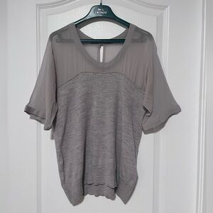 Lacoste Gray Short Sleeve Top